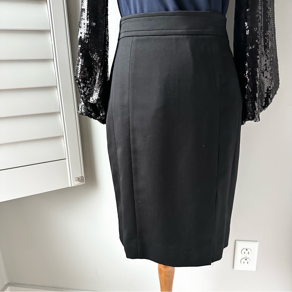 White House Black Market Black Pencil Skirt Lined Size 2